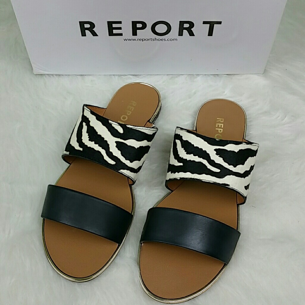 Report Women's Chieftan Dress Sandal Exotic Black